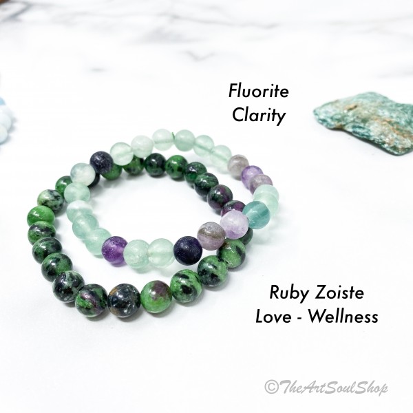 Gemstone Crystal Intention Bracelets Stretch for Bohemian Minimal Modern Accessories