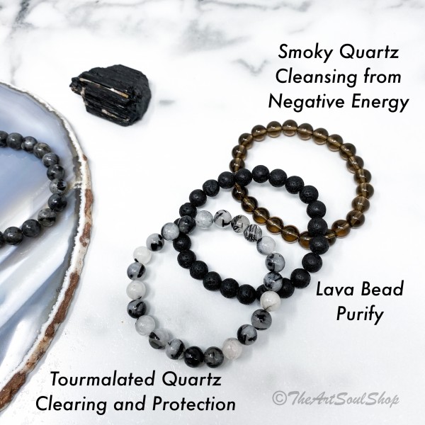 Gemstone Crystal Intention Bracelets Stretch for Bohemian Minimal Modern Accessories