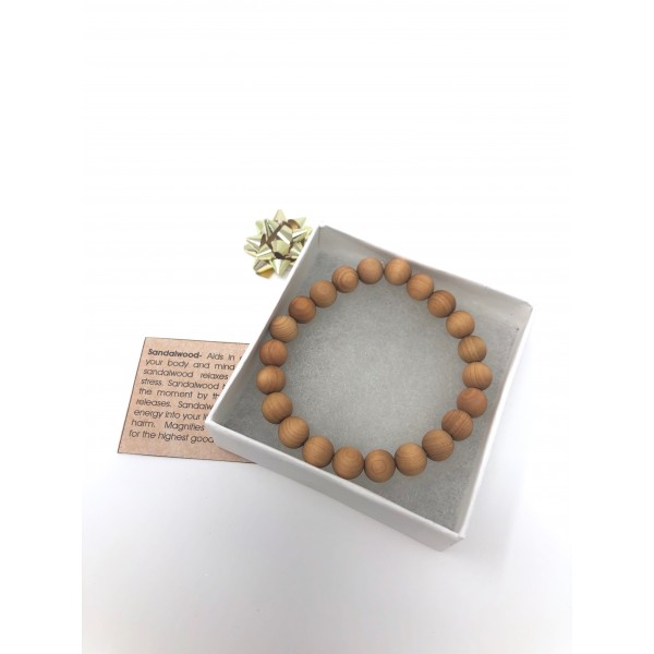 Scented Sandalwood Stretch Bracelet