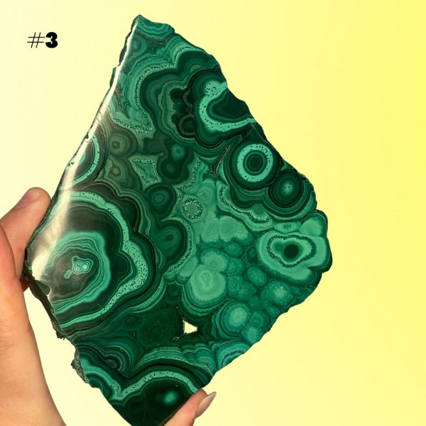 Natural Malachite Crystal Slabs LARGE | Real High Quality | Congo Mineral | Bubbly Druzy -Crystal for Healing Heart, Transformation, Success, Wellness, Manifesting