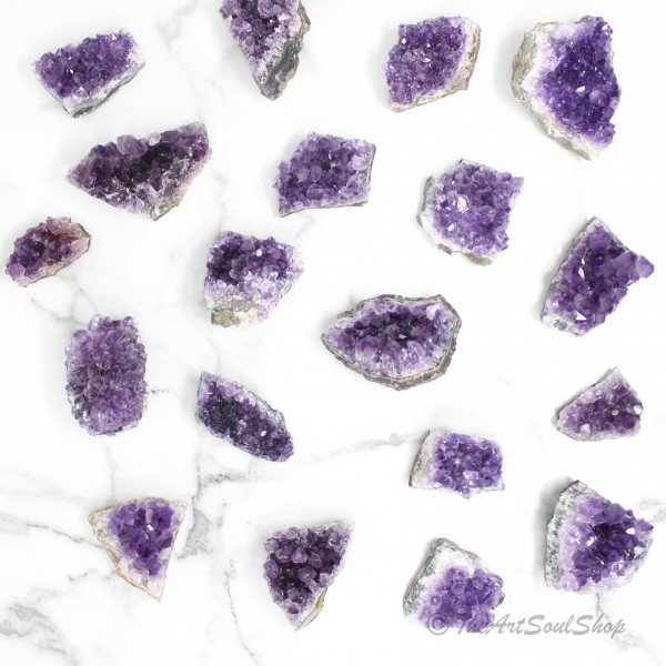 Enlightenment and Wisdom Amethyst Cluster for Home Decor, Spiritual Growth, and Meditation