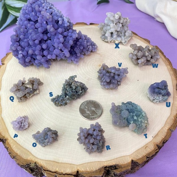 Grape Agate Raw Specimen Crystal Collector Rare Stone For Spiritual Balance and Peace