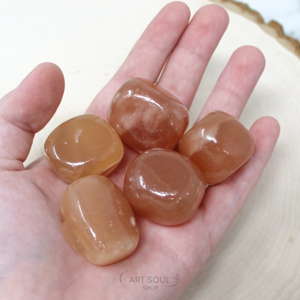 Honey Calcite Empowerment Inspiration Creativity Polished Tumbled Stones