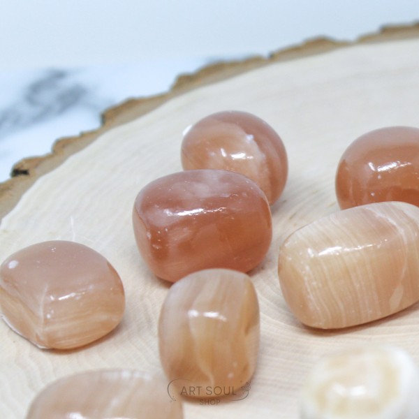 Honey Calcite Empowerment Inspiration Creativity Polished Tumbled Stones