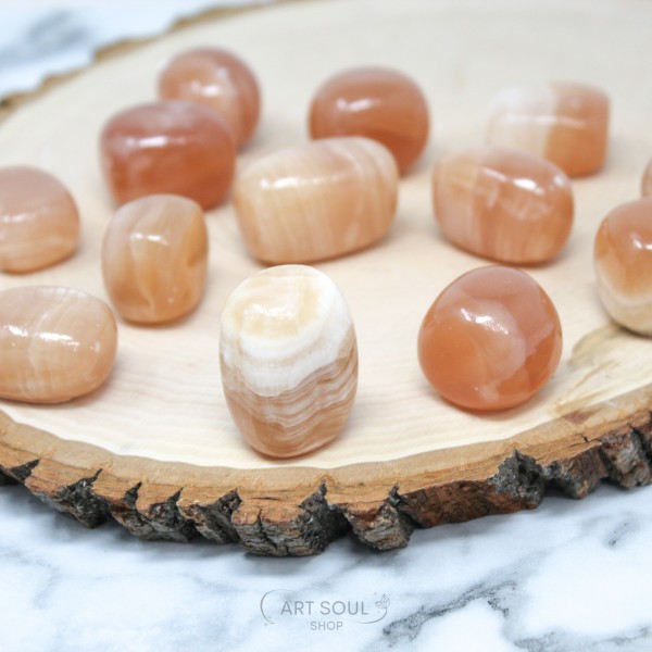 Honey Calcite Empowerment Inspiration Creativity Polished Tumbled Stones