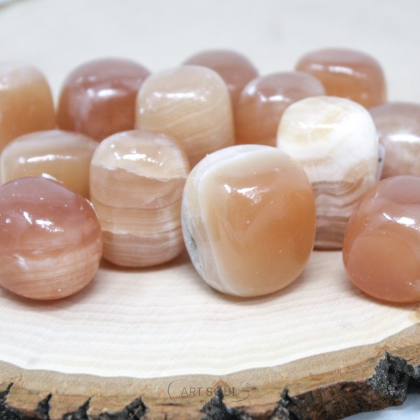 Honey Calcite Empowerment Inspiration Creativity Polished Tumbled Stones