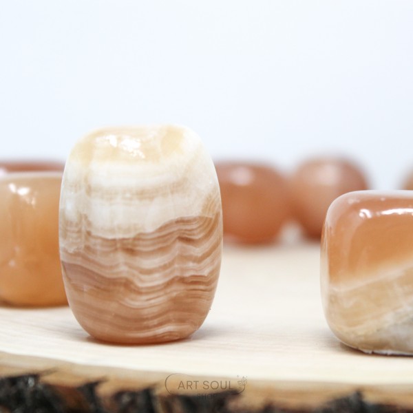 Honey Calcite Empowerment Inspiration Creativity Polished Tumbled Stones