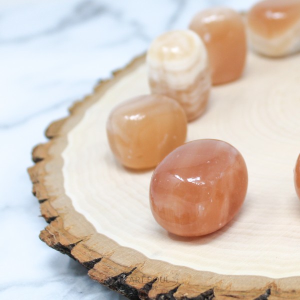 Honey Calcite Empowerment Inspiration Creativity Polished Tumbled Stones