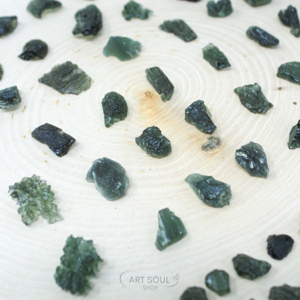Moldavite Transformation Stone Starborn Meteorite Healing Manifesting Czech Republic Necklace