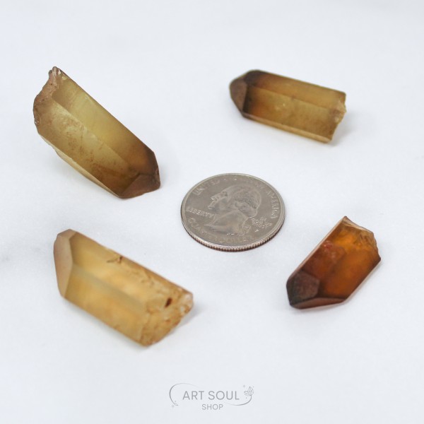 Natural Citrine Happiness, Energy, Optimism, Wealth Stones Polished Raw Points Real Citrine